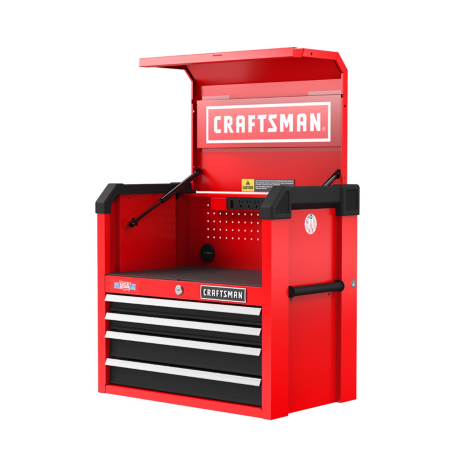 Craftsman S2000 26 in. 4 drawer Steel Tool Chest 24.7 in. H X 16 in. D - Mycitystee