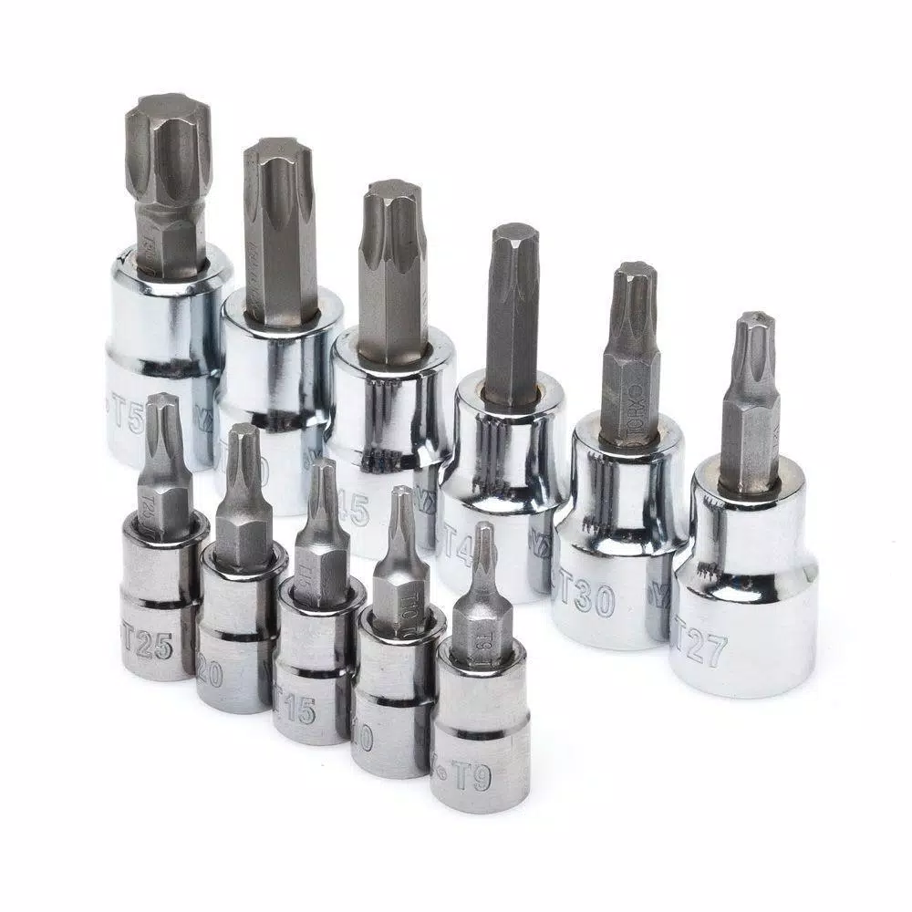 Husky 1/4 and 3/8 in. Drive Torx Bit Socket Set (11-Piece) and#8211; XDC Depot - Mycitystee