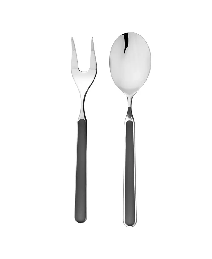 Mepra Fantasia Nero Salad Server Set， 2 Piece - Mycitystee