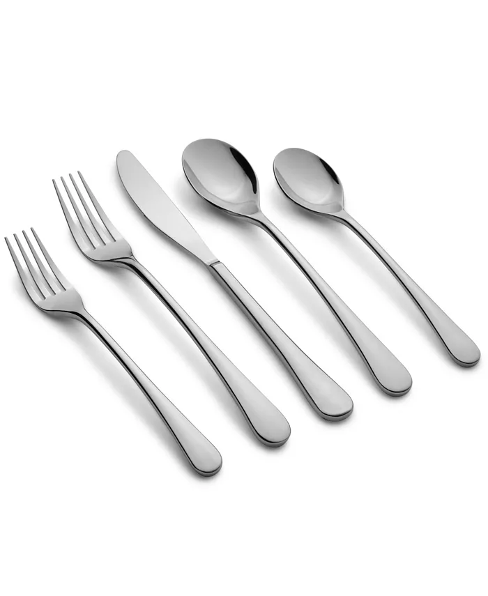 Cambridge Silversmiths Xyla Mirror Flatware Set， 20 Piece - Mycitystee
