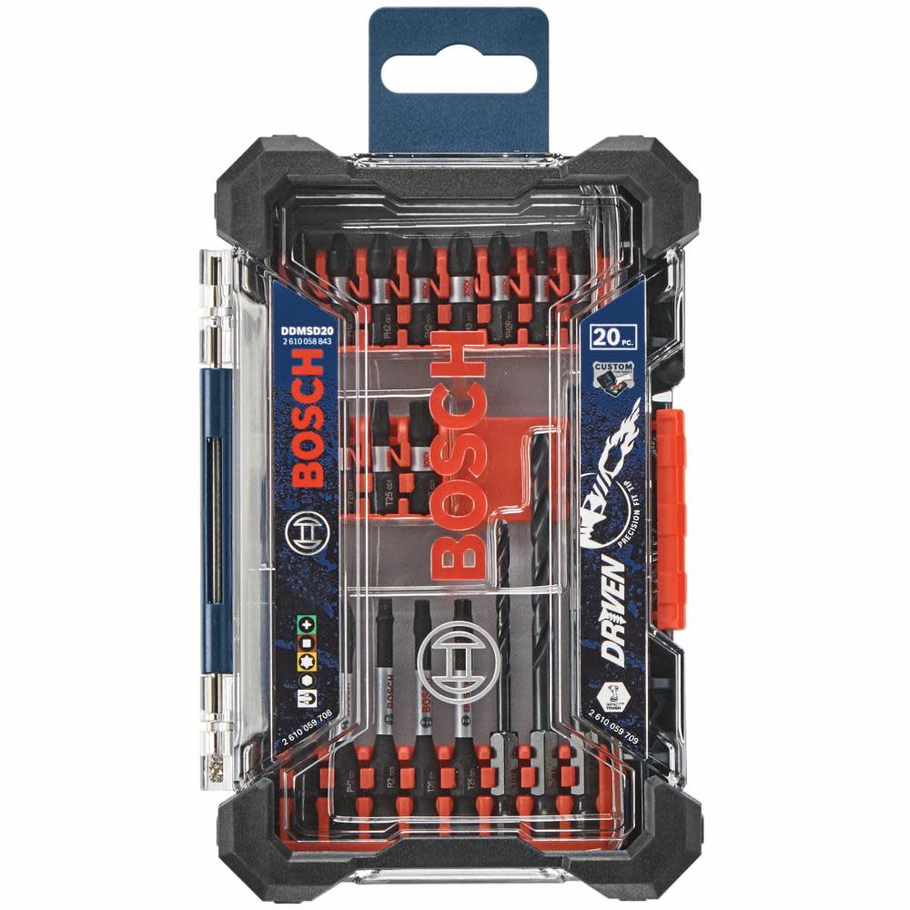 Bosch Driven Impact Screwdriving and Drilling Custom Case Set 20pc DDMSD20 from Bosch - Mycitystee