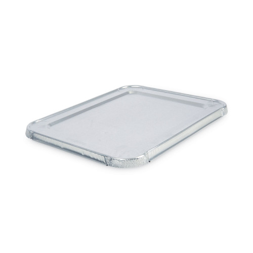 Boardwalk Aluminum Steam Table Pan Lids， Fits Half-Size Pan， Deep， 10.5 x 12.81 x 0.63， 100/Carton (LIDSTEAMHF) - Mycitystee