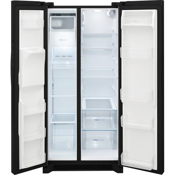 22.3 cu ft Side-by-Side Black Refrigerator - Mycitystee