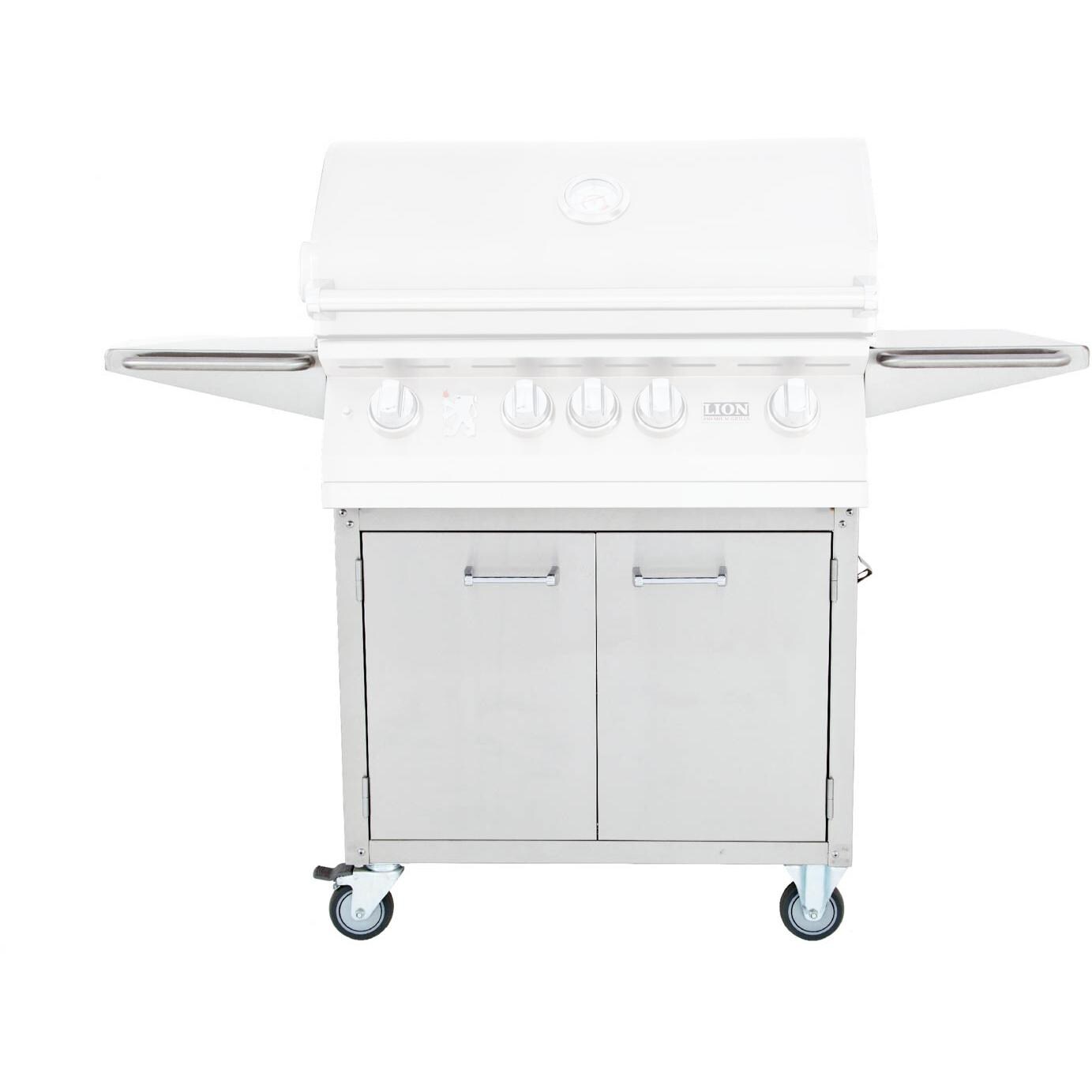 Lion 32-Inch Stainless Steel Grill Cart With Access Doors - Mycitystee