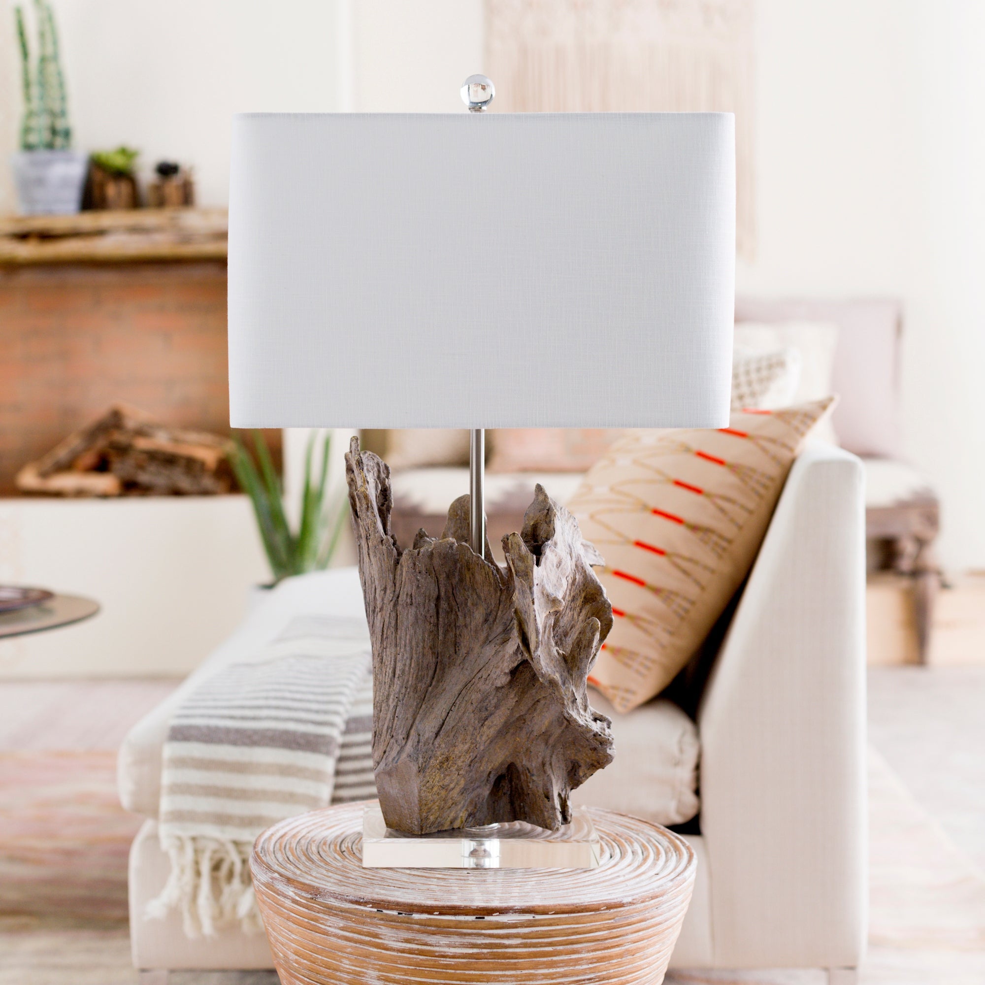Drayton 26.25 in. White Transitional Table Lamp - Mycitystee