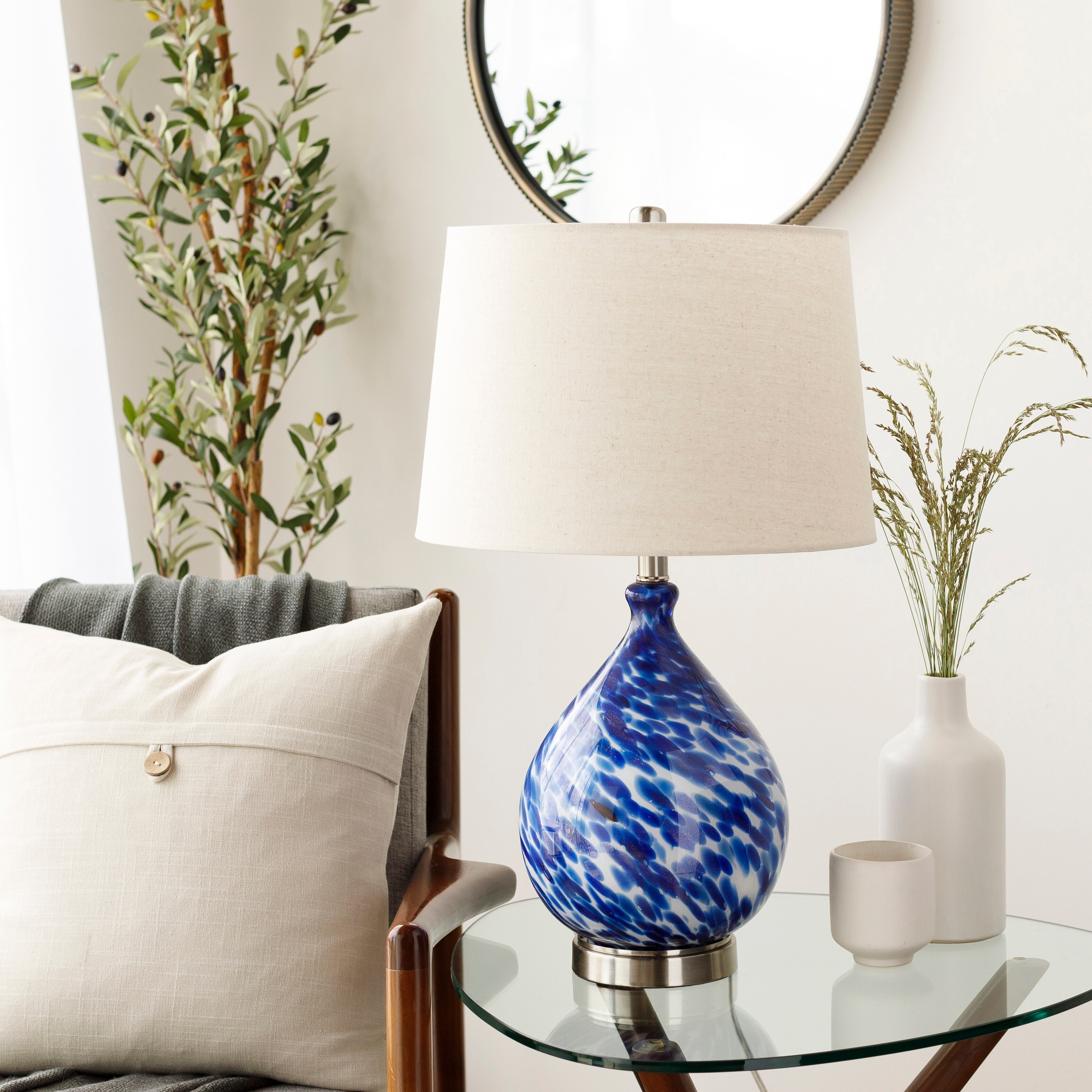 Riva Traditional Painted Table Lamp - 25