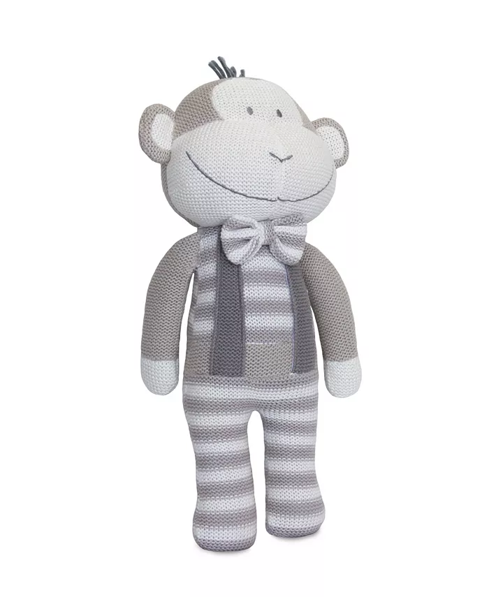 Living Textiles Knitted Plush Monkey Toy - Mycitystee