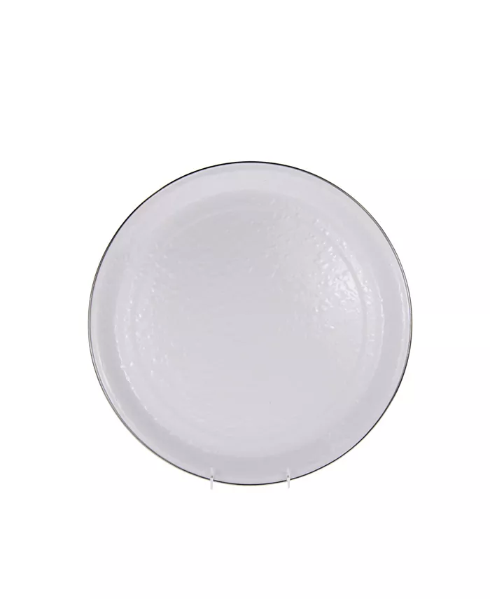 Golden Rabbit Solid White Enamelware Collection 15.5
