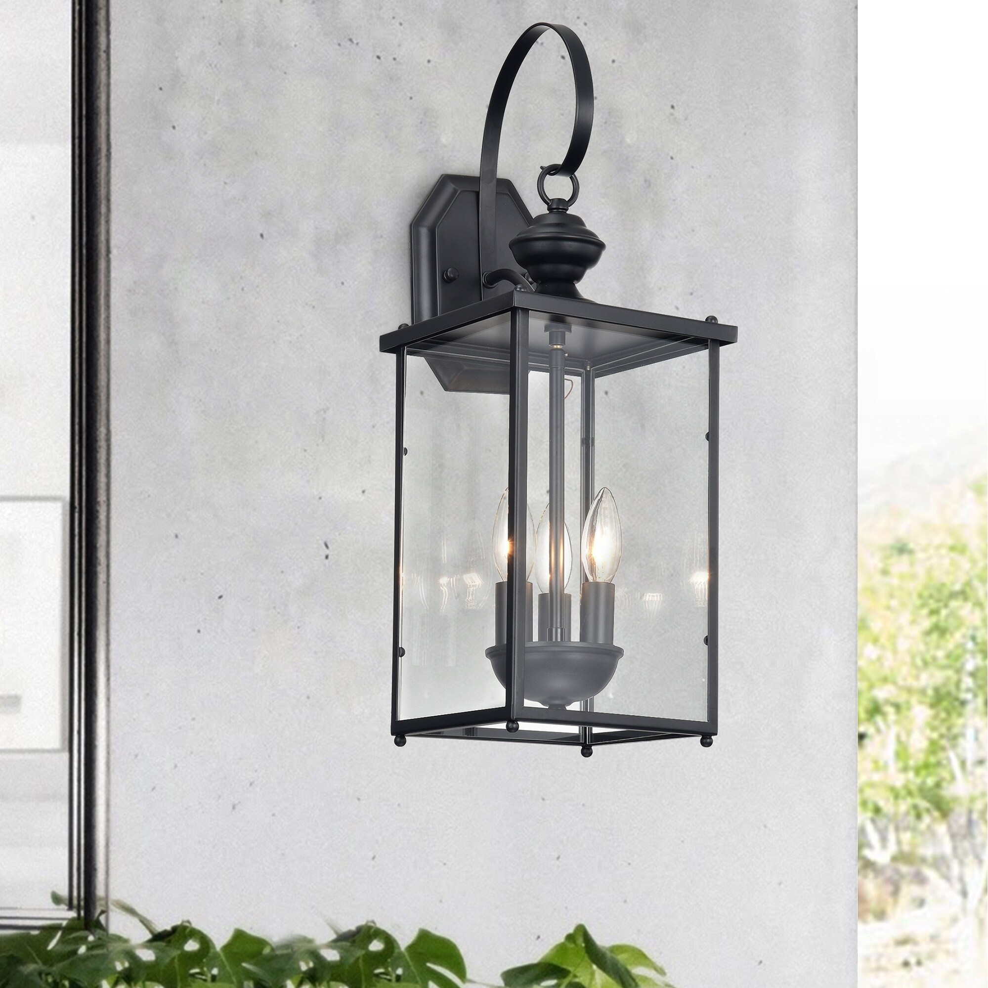 Nalu 3-Light Matte Black Wall Sconce - Mycitystee