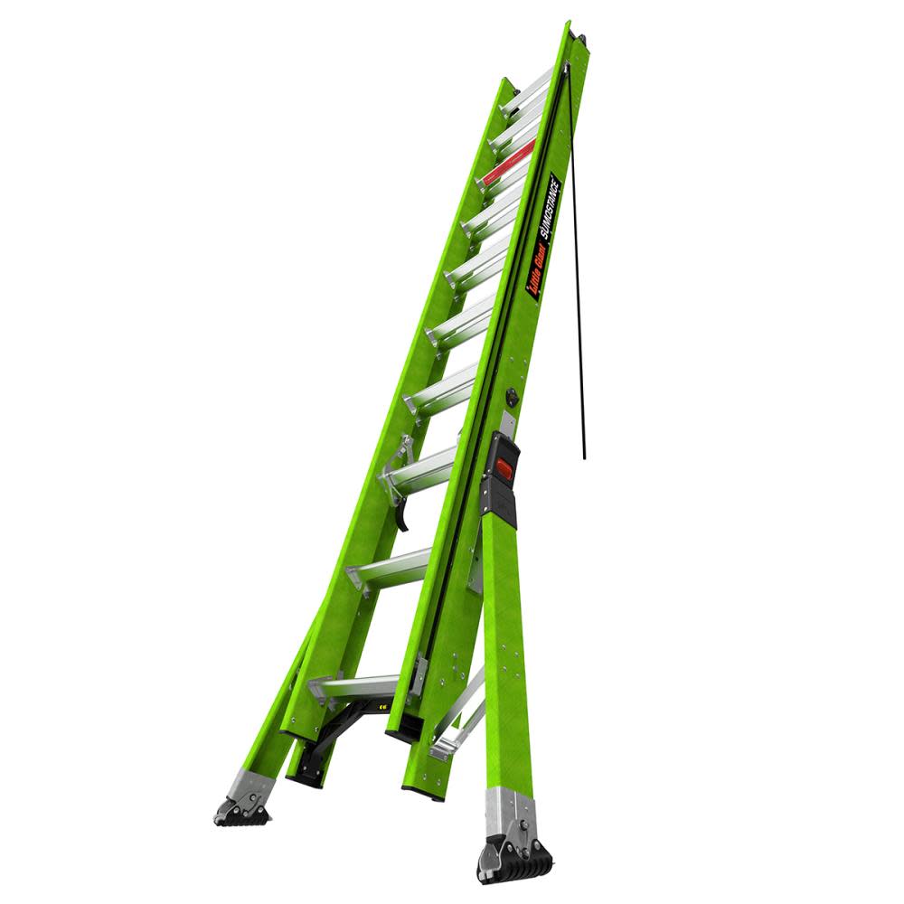 HyperLite SumoStance 20 ft Type IAA Fiberglass Extension Ladder - Mycitystee