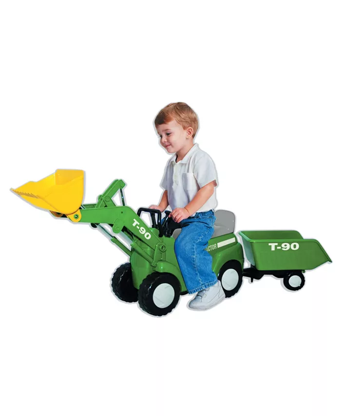 Skyteam Technology Farm Tractor With Big Scoop And Trailer Ride On - Mycitystee