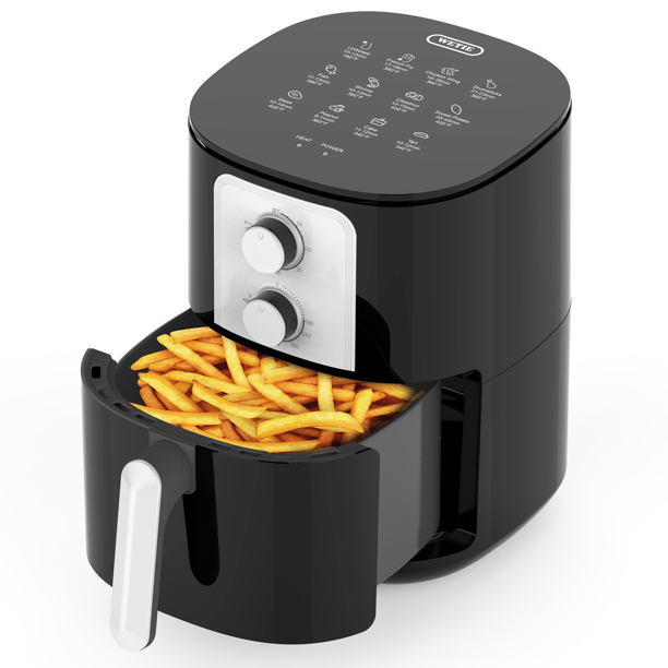 Wetie Air Fryer， 4QT 1400W Air Fryer， 5-in-I， 176°F to 400ºF， Overheat Protection， Easy Cleaning - Mycitystee