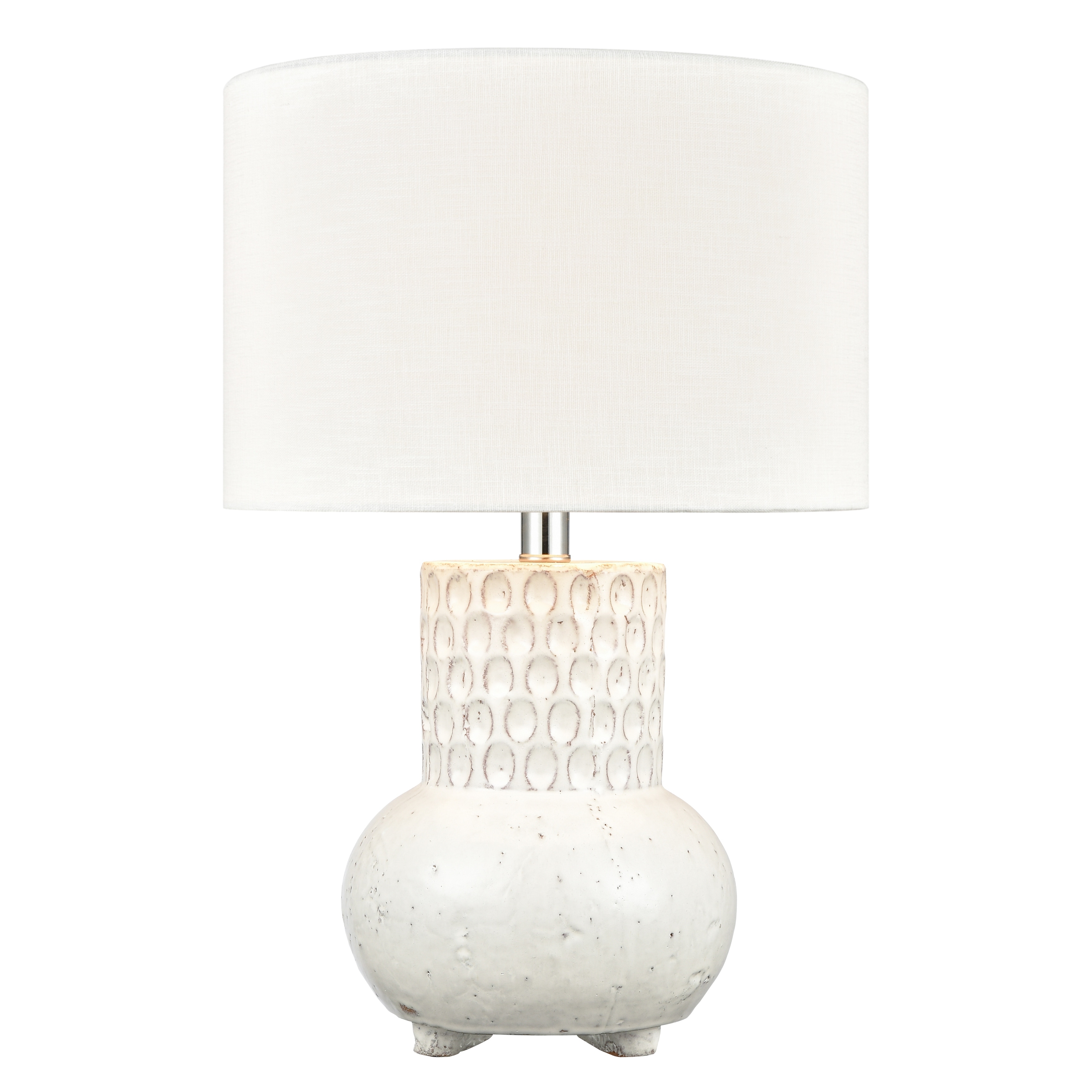 Delia 21'' High 1-Light Table Lamp - White - Mycitystee