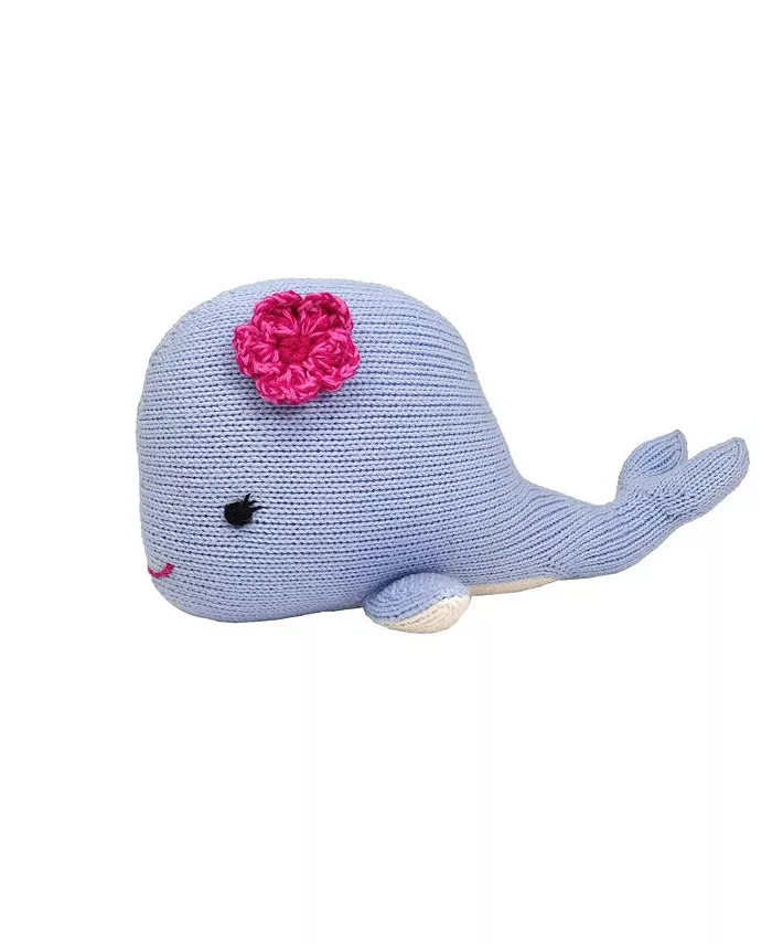 Melange Collection Whale with Flower Plush Toy - Mycitystee