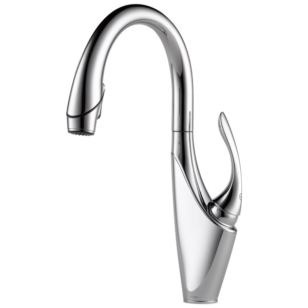 Vuelo Single Handle Pull-Down Kitchen Faucet - Chrome - Mycitystee