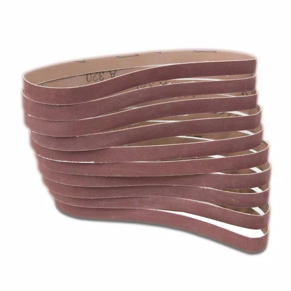 WEN 80-Grit 1/2 in. x 18 in. Sanding Belt Sandpaper (10-Pack) and#8211; XDC Depot - Mycitystee