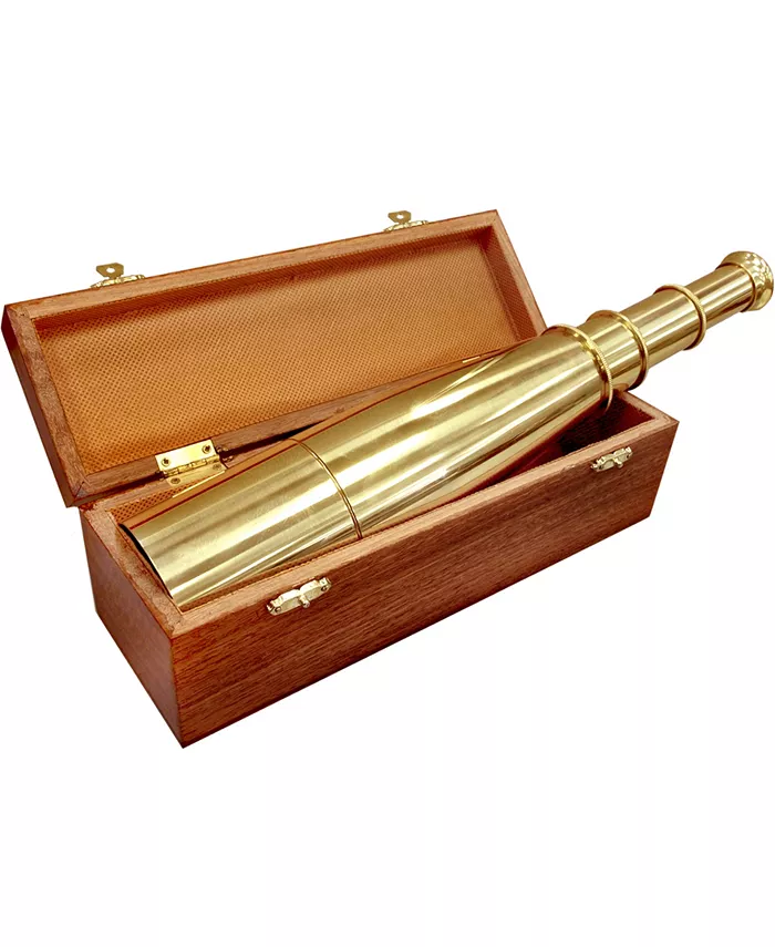 Barska 18x50mm Collapsible Anchormaster Classic Brass Spyscope， Anchormaster with Storage Chest - Mycitystee