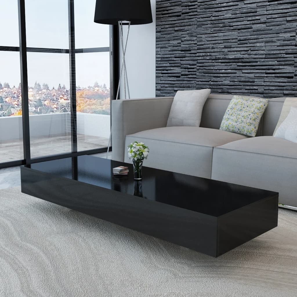 Coffee Table High Gloss Black - Mycitystee