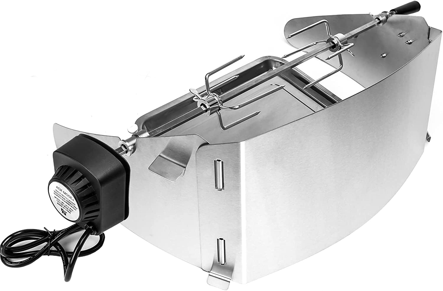 Grill Rotating Skewer Rotisserie Kit for Weber 22 Inch Kettle, Q200, Q220, Q2000, Q2200 and Q2400 Gas Grill, 304SS with Better Quality - Mycitystee