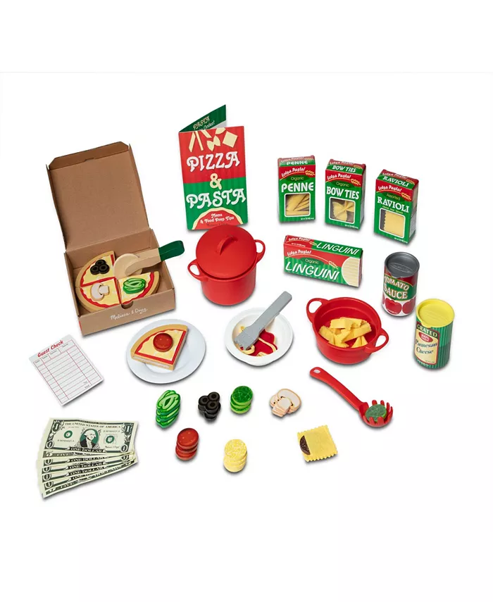 Melissa and Doug Deluxe Pizza Pasta 92 Piece Play Set - Mycitystee
