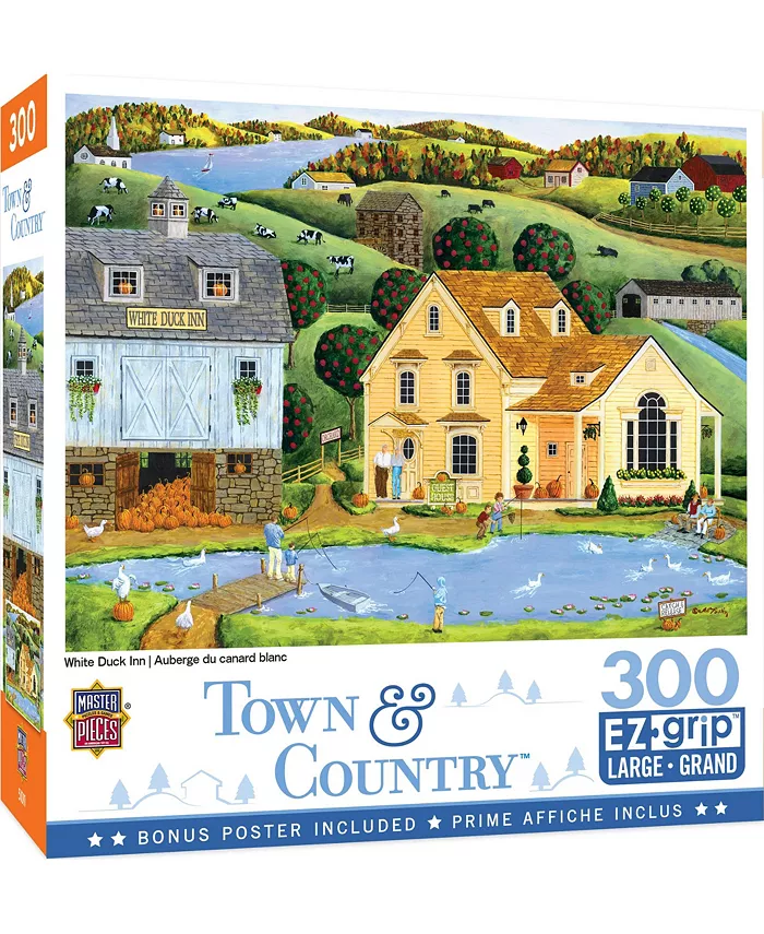 MasterPieces Puzzles Town Country - The White Duck Inn 300 Piece Puzzle By Art Poulin - Mycitystee