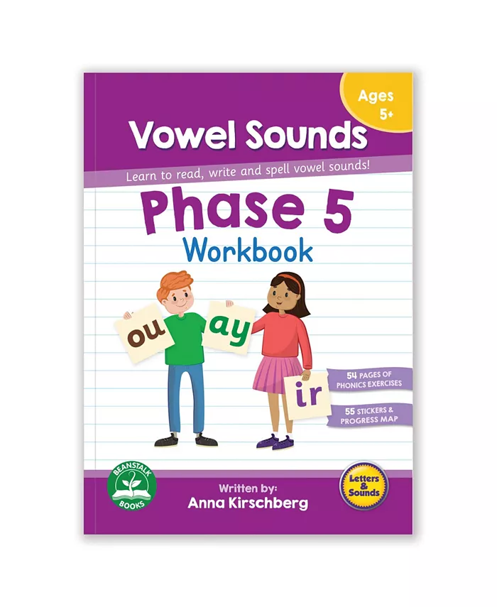 Junior Learning Phase-5 Vowel Sounds Educational Learning Workbook - Mycitystee