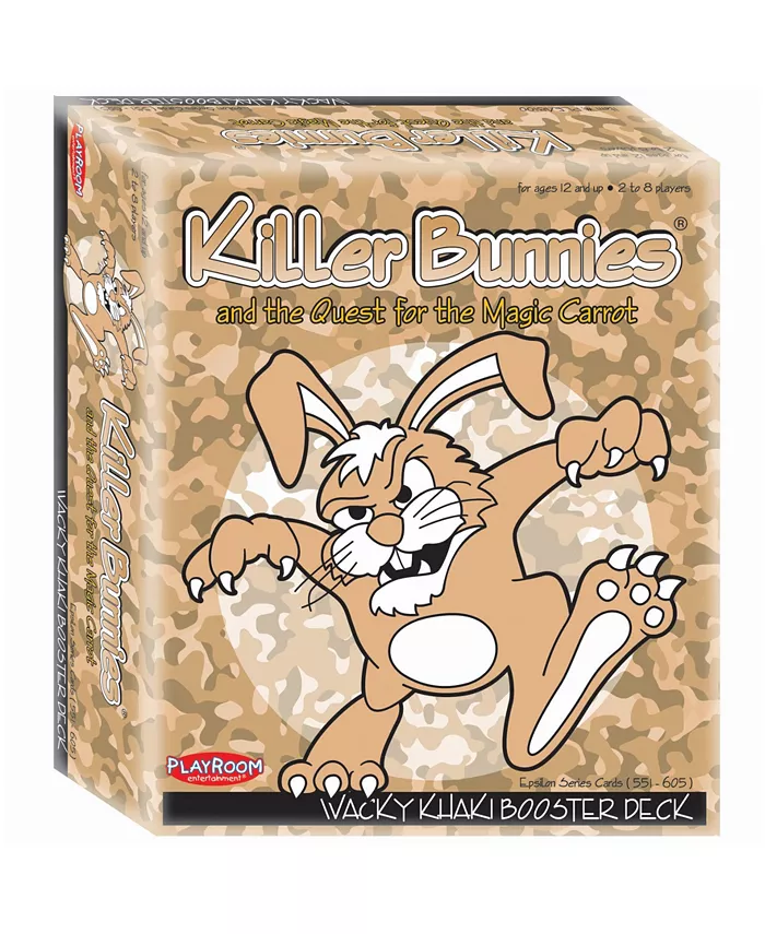 Playroom Entertainment Killer Bunnies and the Quest for the Magic Carrot- Wacky Khaki Booster Deck (10) - Mycitystee