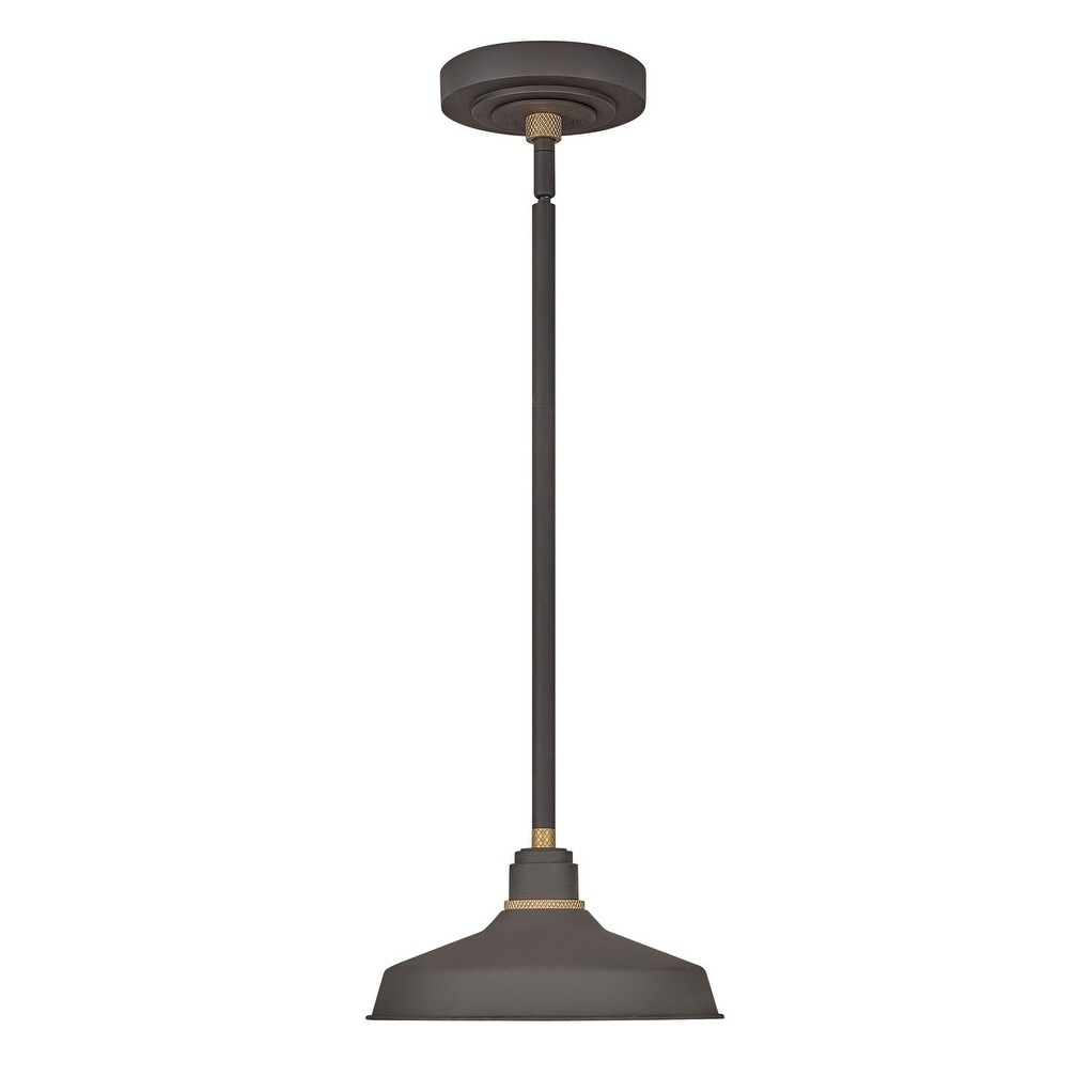 Hinkley Foundry 1-Light Outdoor Pendant in Museum Bronze - Mycitystee