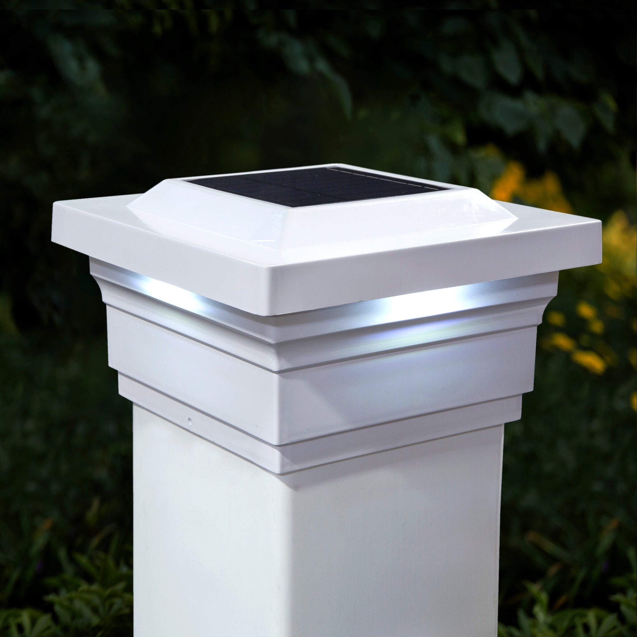Classy Caps 5x5 PVC Majestic Solar Post Cap (Set of 2) - Mycitystee
