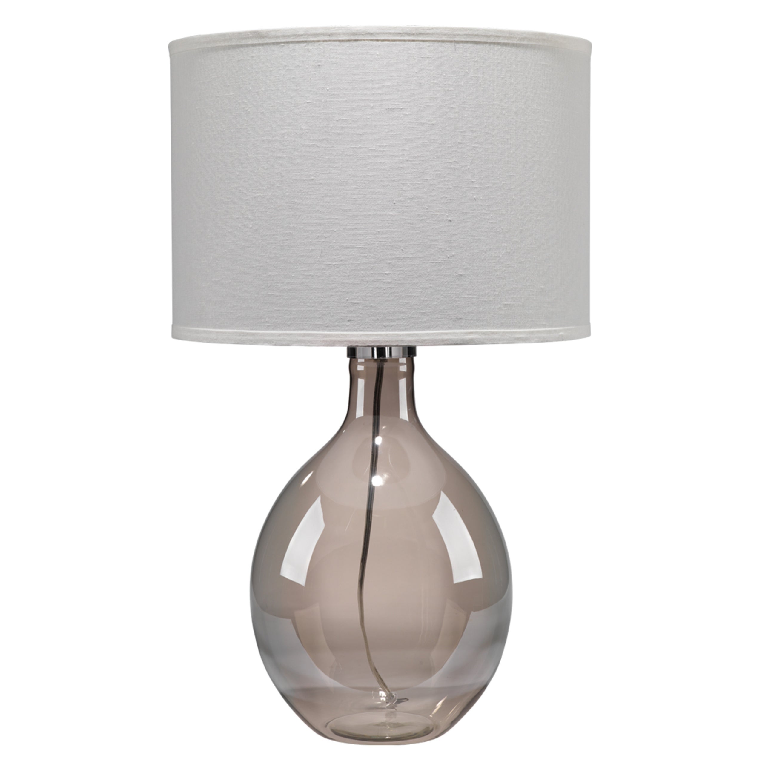 Alden Décor Kaia Blown-Glass Table Lamp， Grey - Mycitystee