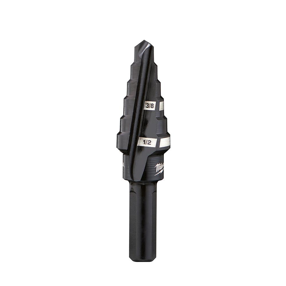 Milwaukee #6 Step Drill Bit 3/8 in. and 1/2 in. x 1/16 in. 48-89-9206 from Milwaukee - Mycitystee