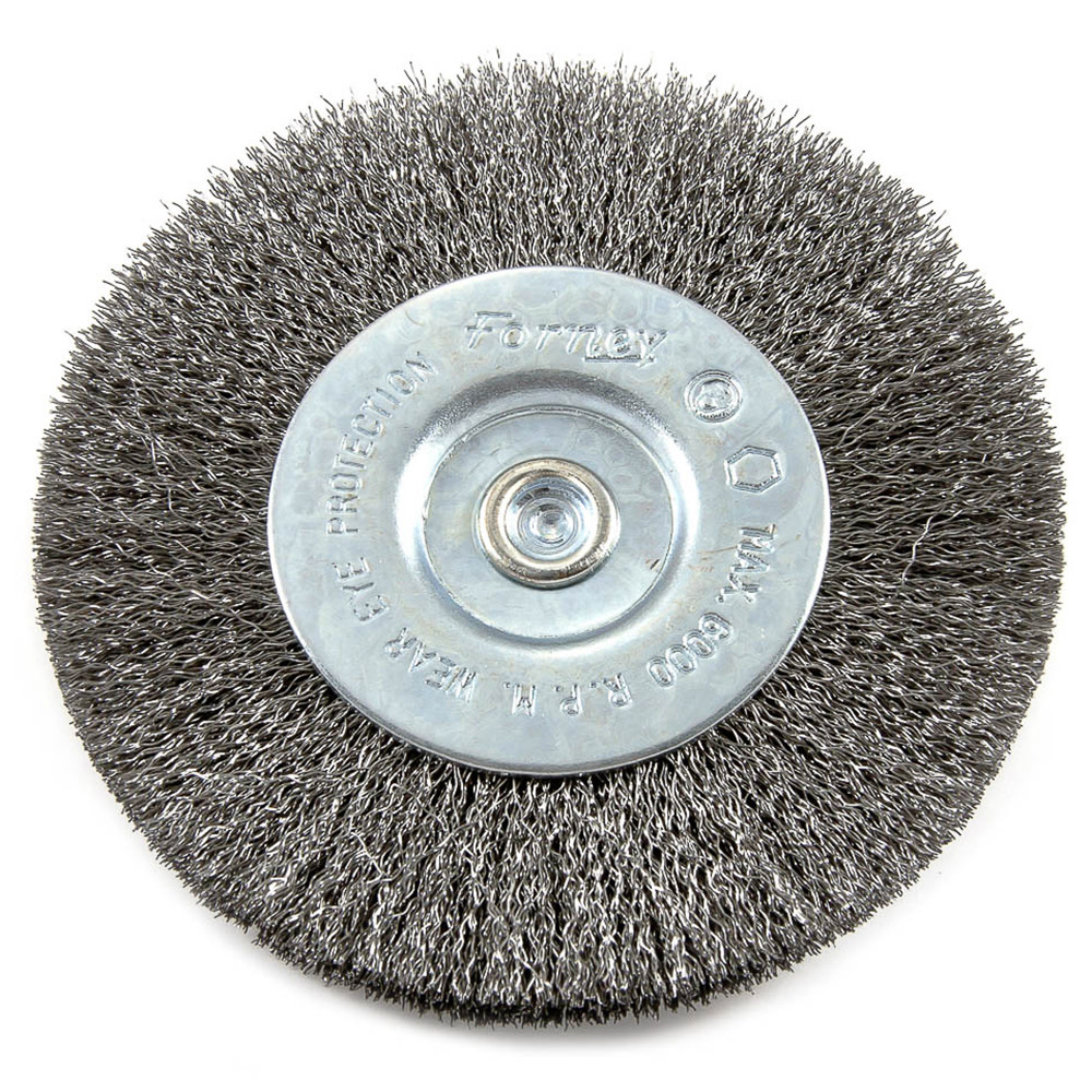 Forney Wire Wheel Crimped 4 x .008 x 1/4 Hex Shank - Mycitystee