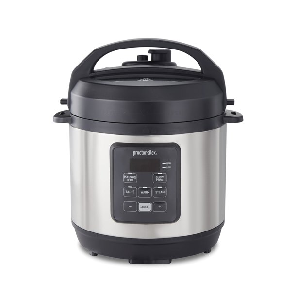 Proctor Silex 3 Quart Simplicity Pressure Cooker， Multi-Cooker， Slow Cooker， Steamer， Sauté， Rice Cooker， True Slow Technology， 34503 - Mycitystee