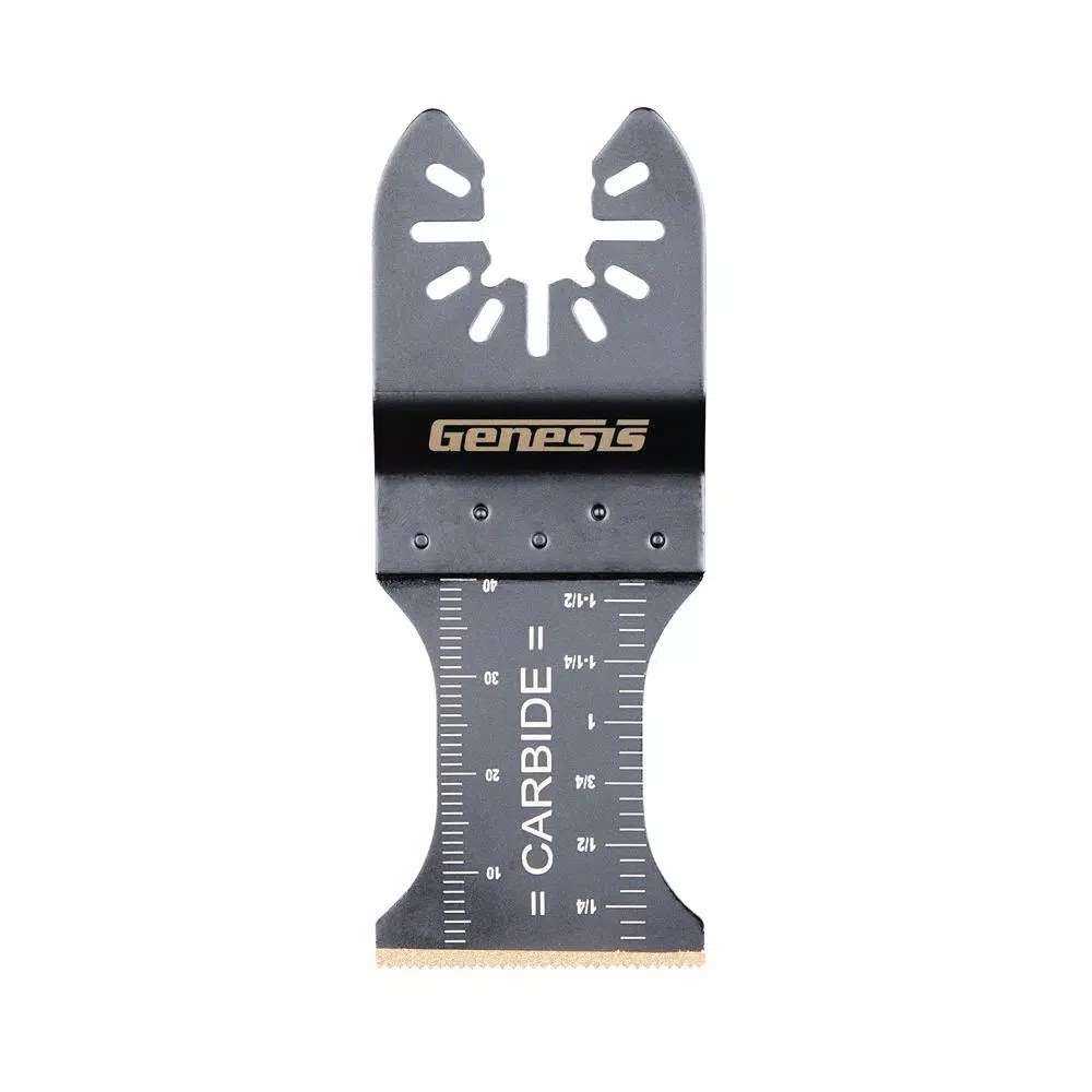 Genesis Universal 1-3/8 in. Quick-Fit Carbide Oscillating Multi-Tool Quick-Release Carbide Flush Cut Blade and#8211; XDC Depot - Mycitystee