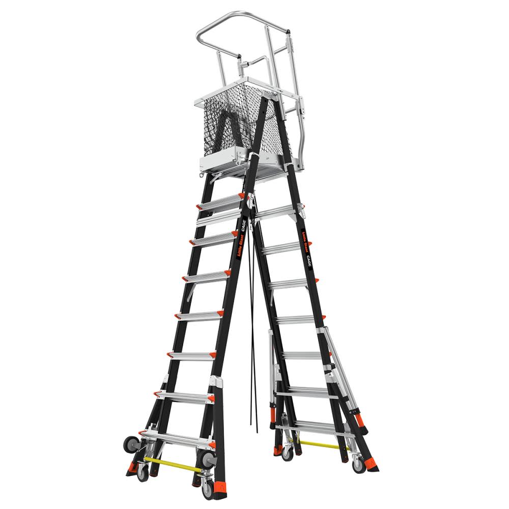 Little Giant Adjustable Safety Cage Type 1AA 8-14 Ft. - Mycitystee