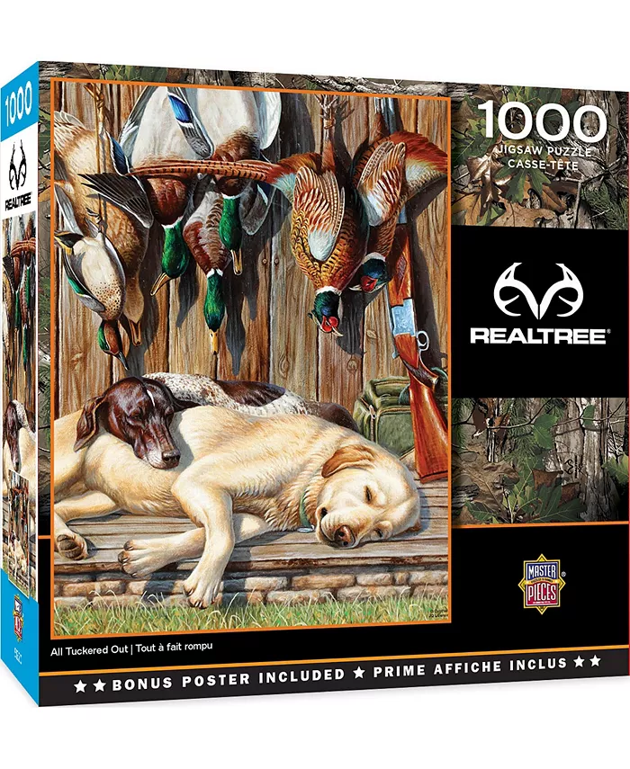 MasterPieces Puzzles Realtree - All Tuckered Out 1000 Piece Adult Jigsaw Puzzle - Mycitystee