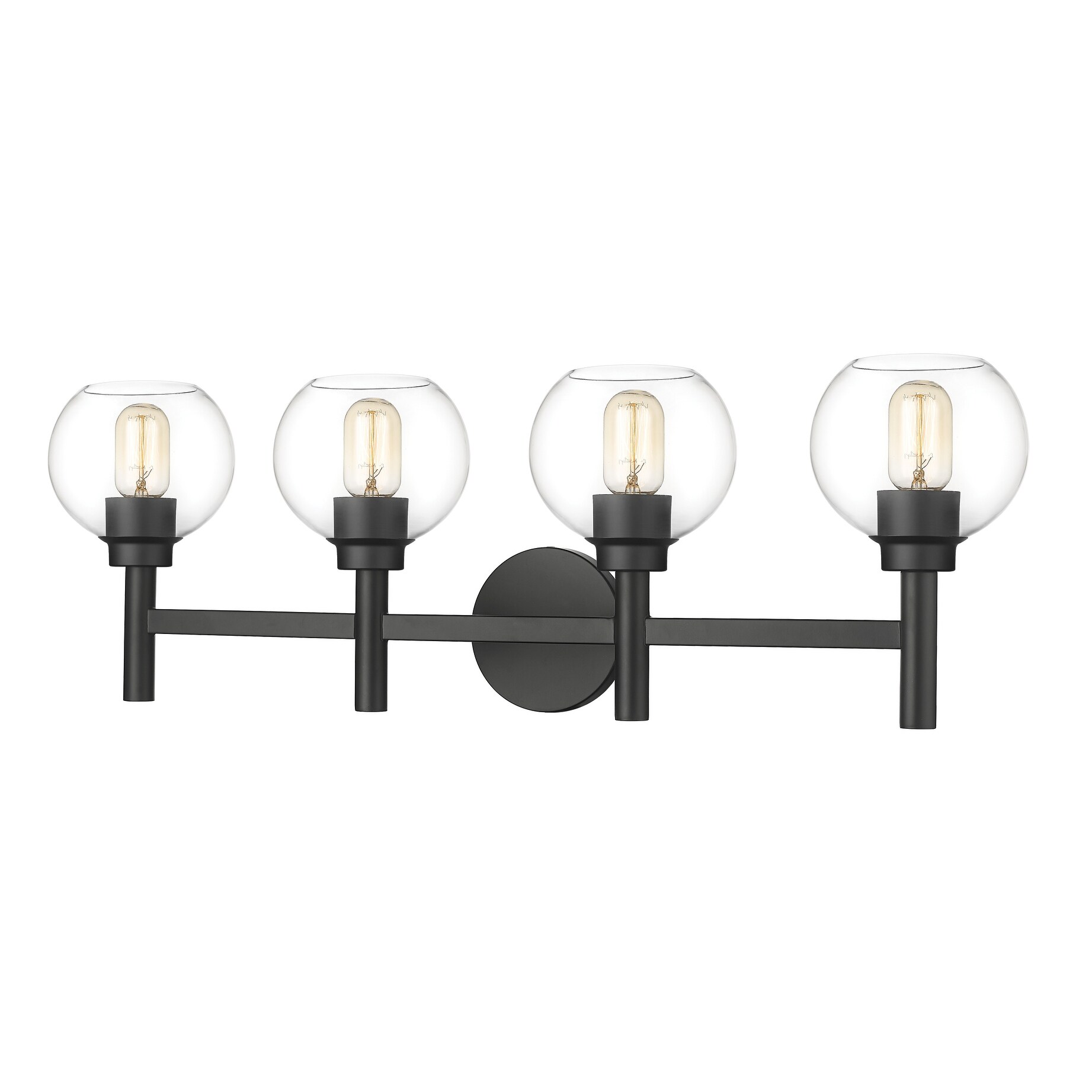 Sutton 4 Light Vanity - Matte Black - Mycitystee