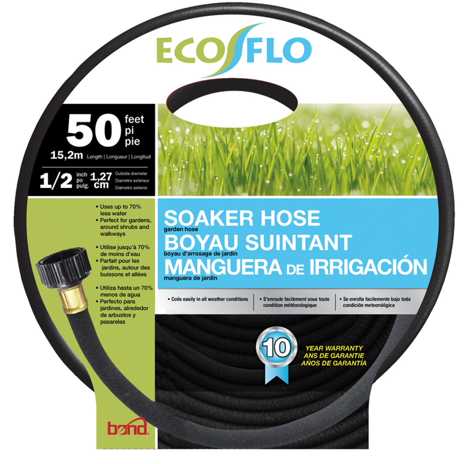Bond Manufacturing Ecoflo 1/2 in. D X 50 ft. L Soaker Hose - Mycitystee