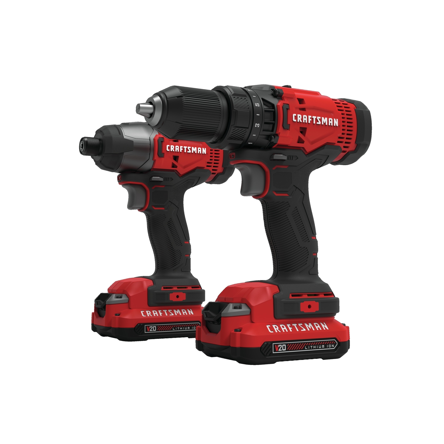 Craftsman V20 Cordless Brushed 2 Tool Drill/Driver and Impact Driver Kit - Mycitystee