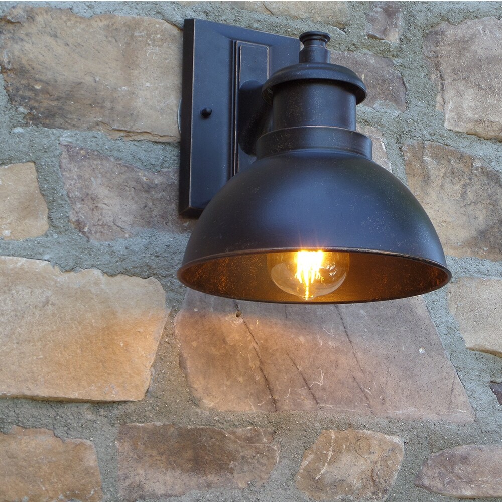 Marlet 1 Light Outdoor Wall Mounted Lighting In Oil Rubbed Bronze Finish Oil Rubbed Bronze Finish - Oil Rubbed Bronze Shopping - The Best Deals on Out - Mycitystee