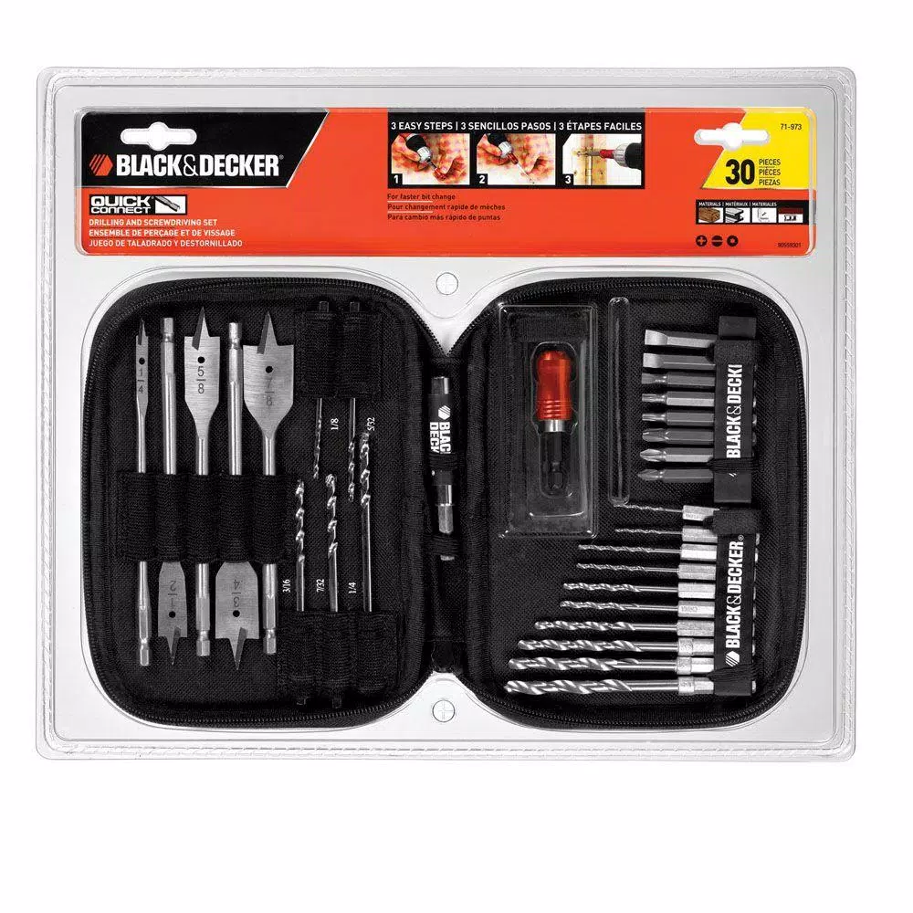 BLACK+DECKER Quick Connect Set (30-Piece) and#8211; XDC Depot - Mycitystee