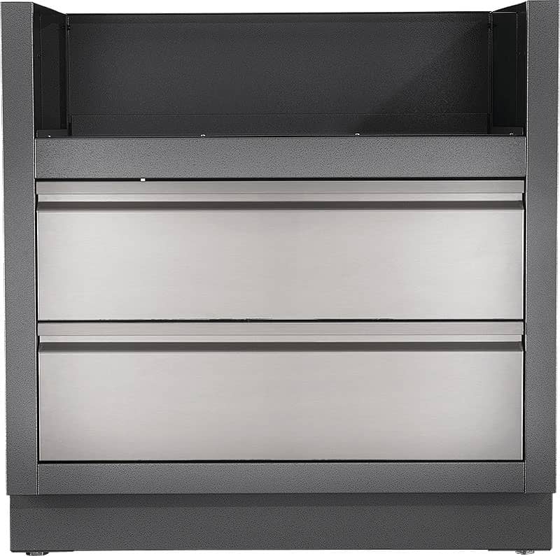 Napoleon OASIS Grey And Stainless Steel Under Grill Cabinet For BIPRO500 and BIP500 - Mycitystee