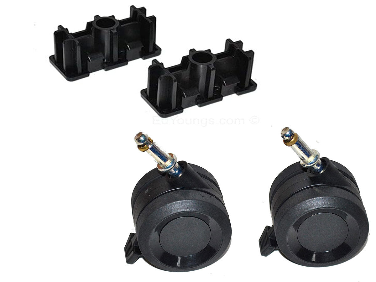 67067 and 67066 Wheels Locking Caster & Inserts Kit for Weber Genesis II Series Gas Grills - Mycitystee