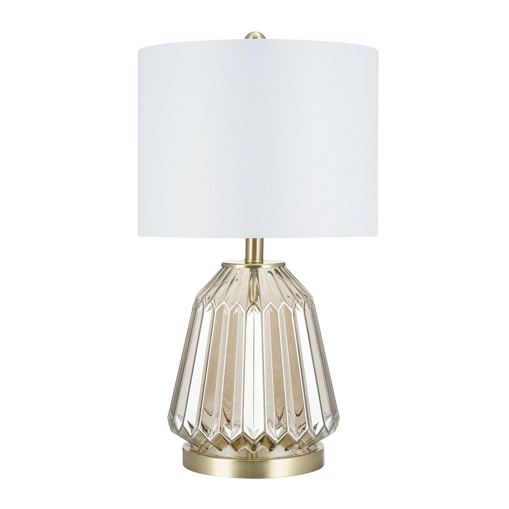 Catalina Lighting Champagne Glass Table Lamp， 23.5