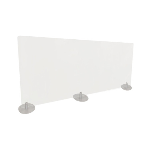 Ghent Desktop Free Standing Acrylic Protection Screen， 59 x 5 x 24， Frost (DPSF2459F) - Mycitystee