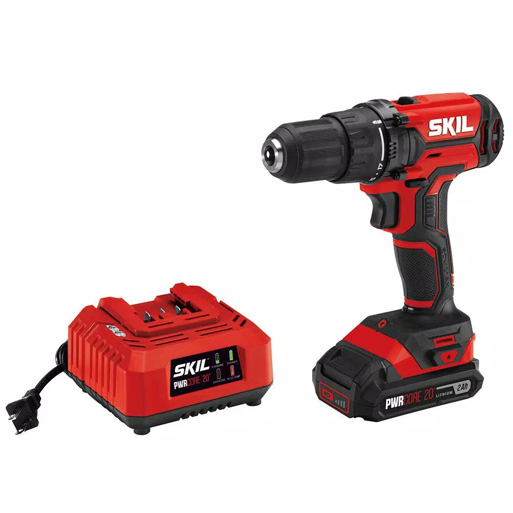 Skil PWRCORE 20-Volt Lithium-Ion Cordless 1/2 in. Drill Driver Kit and#8211; XDC Depot - Mycitystee
