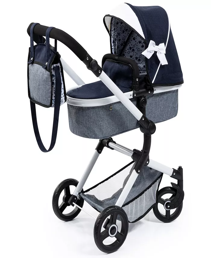Bayer Design Dolls Blue， Grey， White Pram Neo Vario - Mycitystee