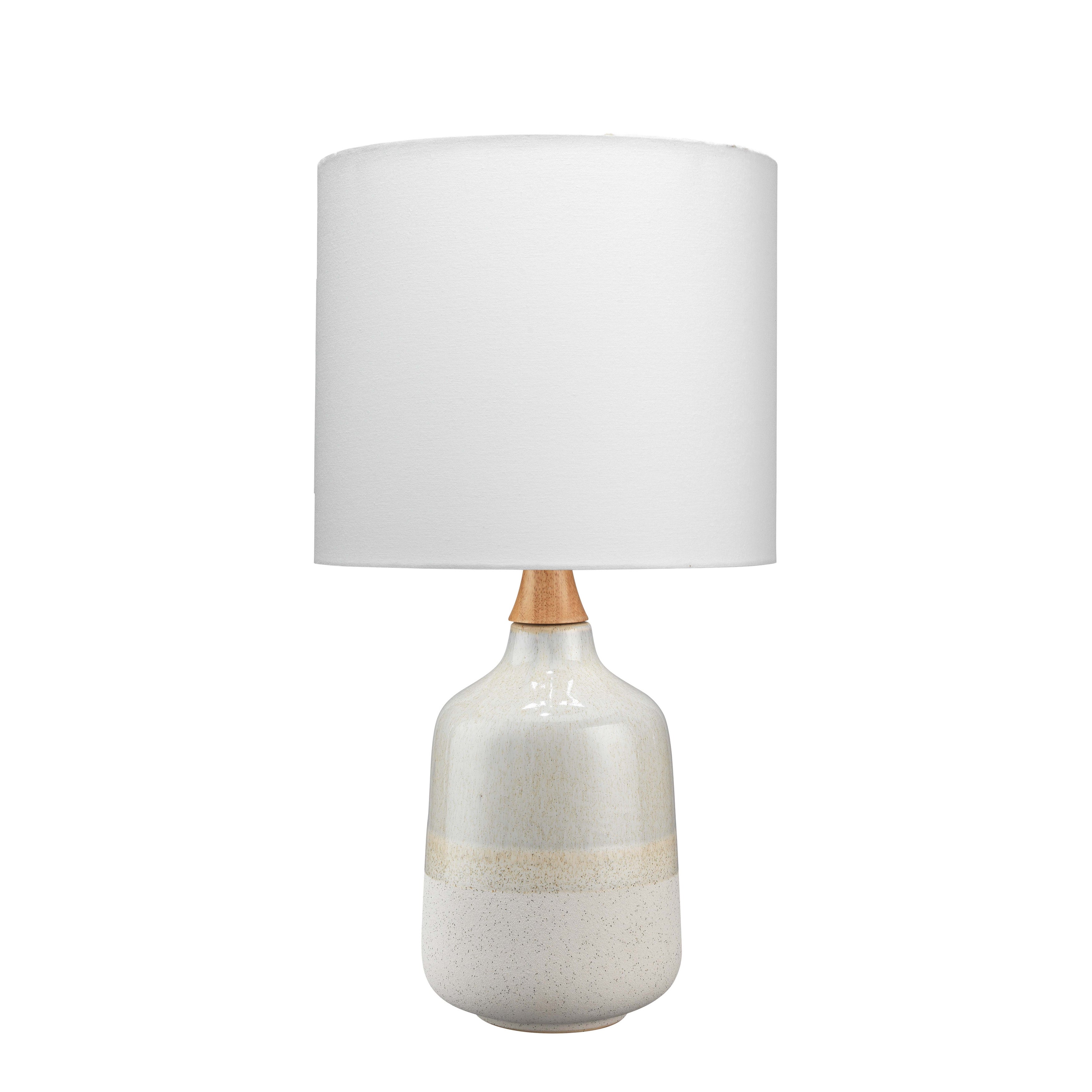 Alden Décor Kelly Ceramic Table Lamp， Cream - Mycitystee