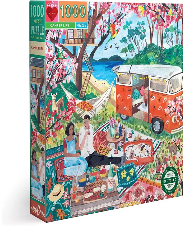 Eeboo Camper Life 1000 Square Puzzle - Mycitystee