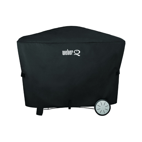 Weber 7112 Premium Grill Cover， 22 in W， 56.6 in D， 39.3 in H， Polyester， Black - Mycitystee